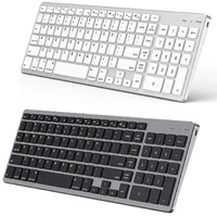 Teclado y ratón inalámbricos ultradelgados, Bluetooth, Compatible con Mac OS/iOS/iPad OS, teclado recargable para MacBook