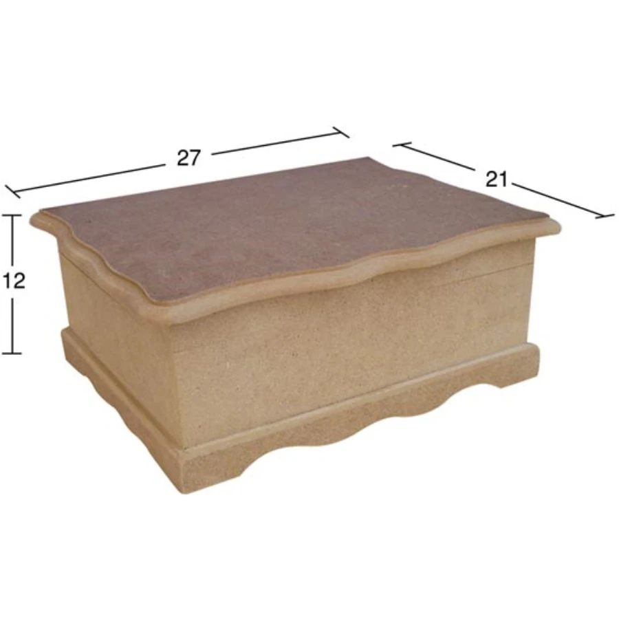 KU244 3 No Box, Can Be Painted Wood Mdf Box