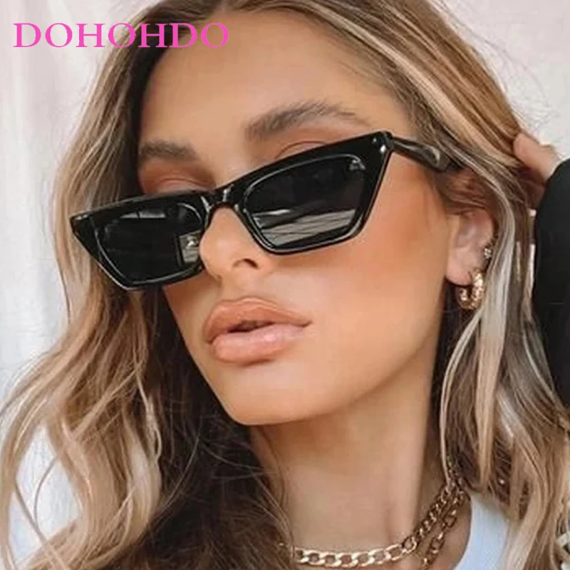 

Vintage Cat Eye Sunglasses Women Small Frame Sun Glasses Female Luxury Brand Design Retro Outdoor Cateye Fashion Shades UV400