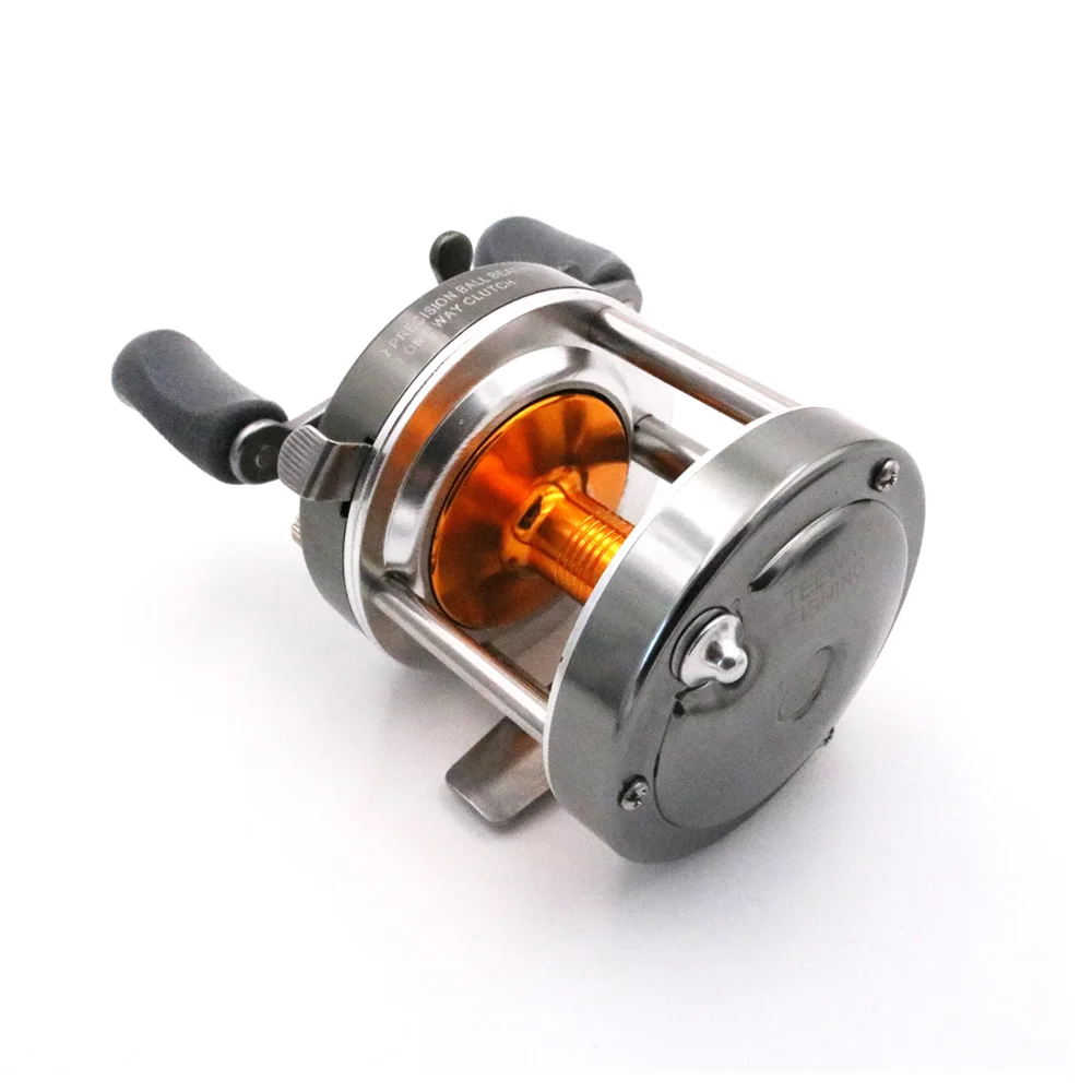 1Pcs Full Metal 3BB Ball Bearings Right Hand Drum Wheel Boat Sea Fishing Reel Horizontal MingYang BL40 Fly Fishing Reels