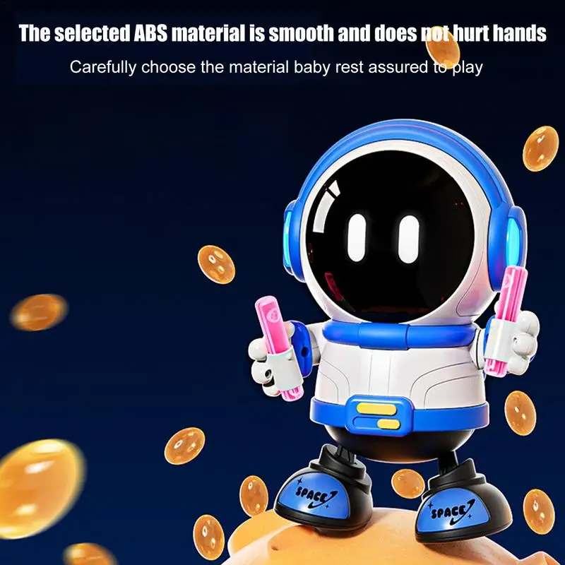 Robot Toys For Kids Astronaut Shape Rechargeable Dancing Robot With Lights Educational Multifunctional Toy Robot With Music