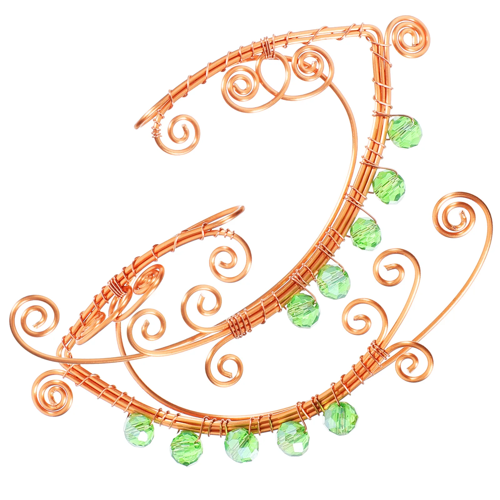 

Vintage Earrings Non Piercing Copper Fairy Ear Cuffs Lightweight Comfortable Durable Daily Wear Women Teen Girls Full Cuff