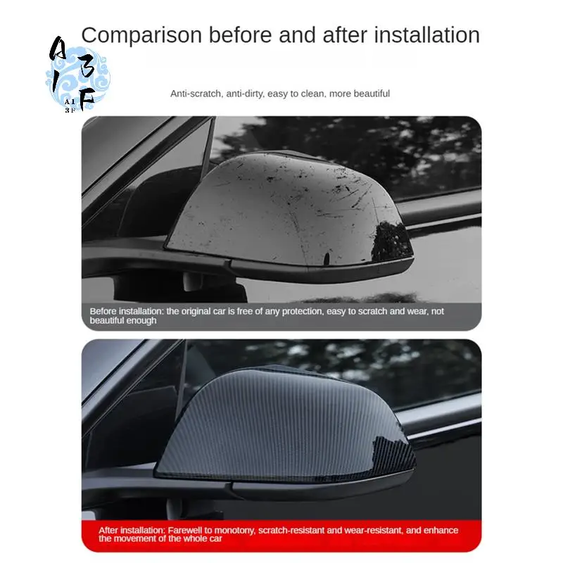 

A13F-For Tesla Model Y Model 3 Highland Side Door Mirror Caps Side Mirror Caps Reverse Mirror Caps