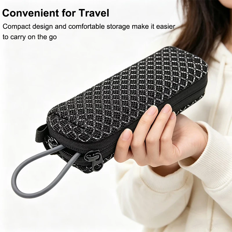 Carrying Case for Xiaomi PB1165MI Power Bank 10000mAh 165W with Carabiner Breathable Fabric Dual Zipper Portable Pouch