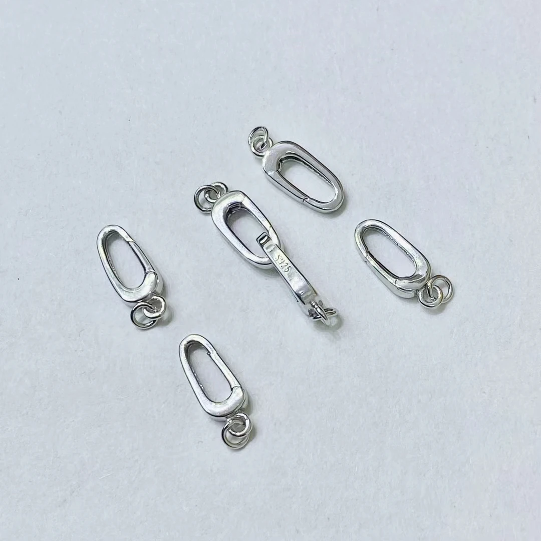 

Оптовая продажа DIY стерлингового серебра 925 пробы кулон ожерелье браслет застежка крючок аксессуары для жемчуга 6-9 мм 5 шт./лот