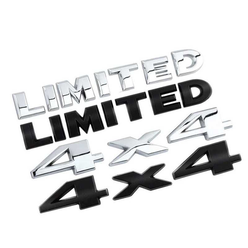 

Car 3D Metal 4X4 Limited Decals Emblem Badge Sticker For Jeep Compass Wrangler Renegade Grand Cherokee Trunk Styling Stickers