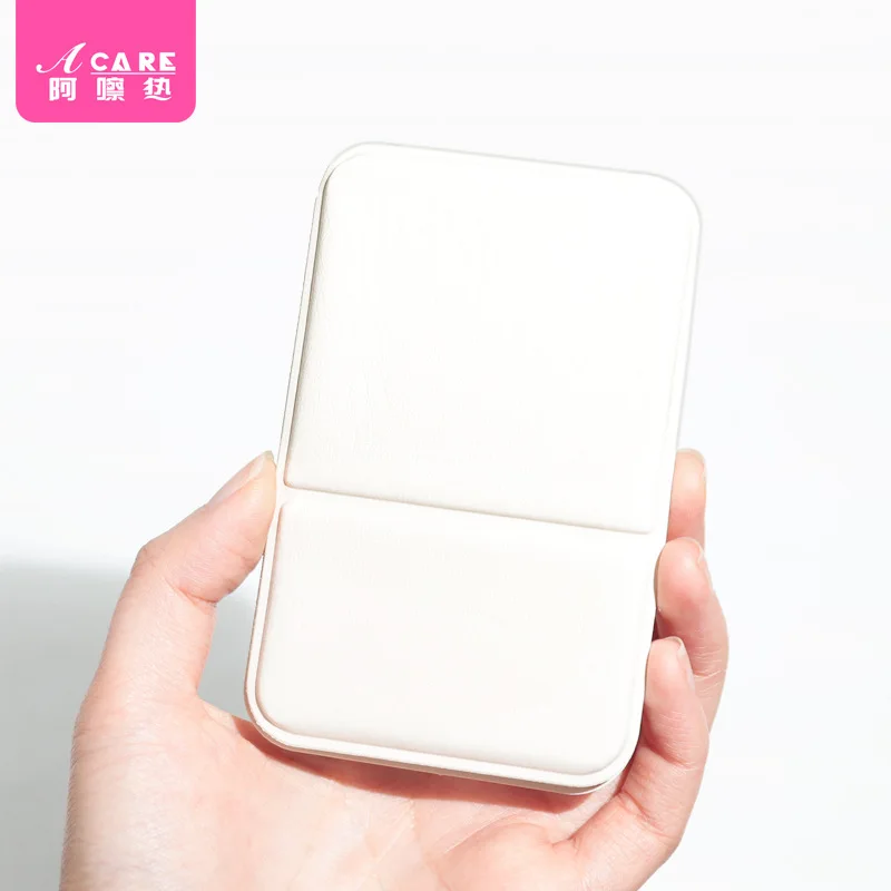 ミラー/折りたたみ式 C1-ポータブル化粧鏡 縦型ミニ折りたたみミラー 旅行用シンプルポータブルミラー