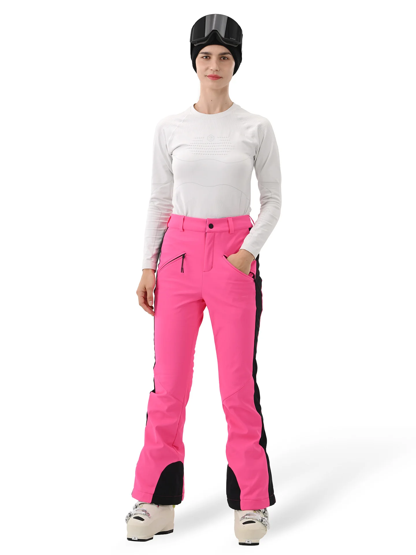 HIGH EXPERIENCE 2025 3L Ski Pants for Women & Men Waterproof Windproof Insulated Snowboard Pants Loose Fit Winter Sports