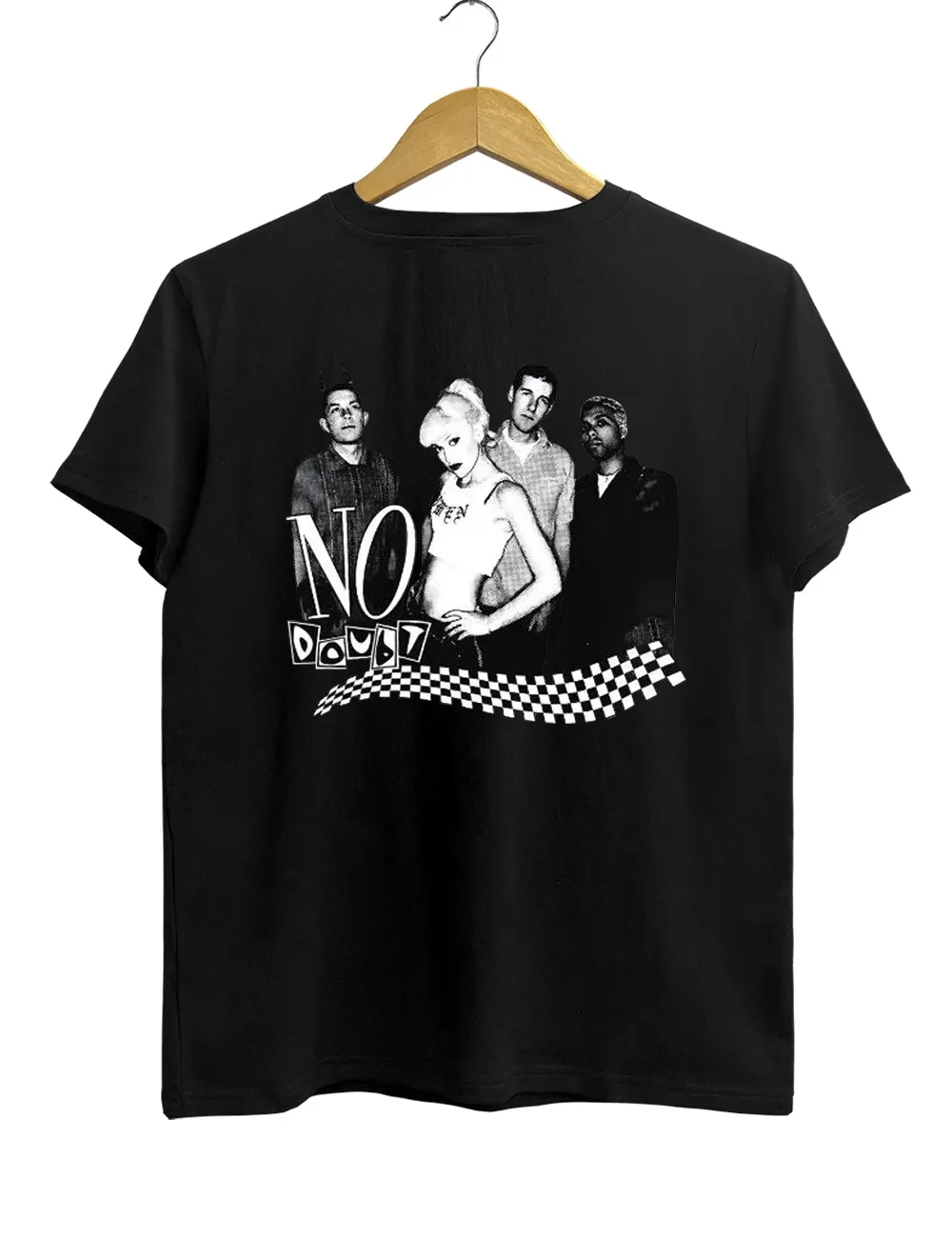 90s Rock Style No Doubt Tee Neutral Round Neck Printed T-shirt, A Gift for Music Enthusiasts
