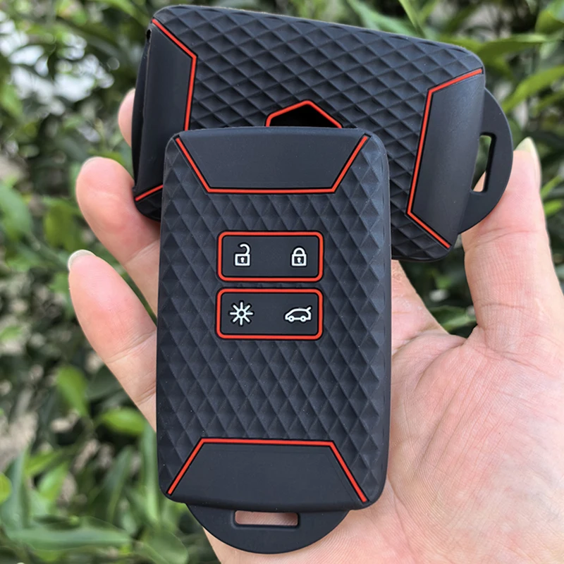 غطاء حافظة مفاتيح السيارة من السيليكون لرينو أسترال كابتور أركانا كوليوس زوي ذات المناظر الطبيعية الخلابة داسيا سانديرو داستر لوجان عداء ببطء كادجار كليو