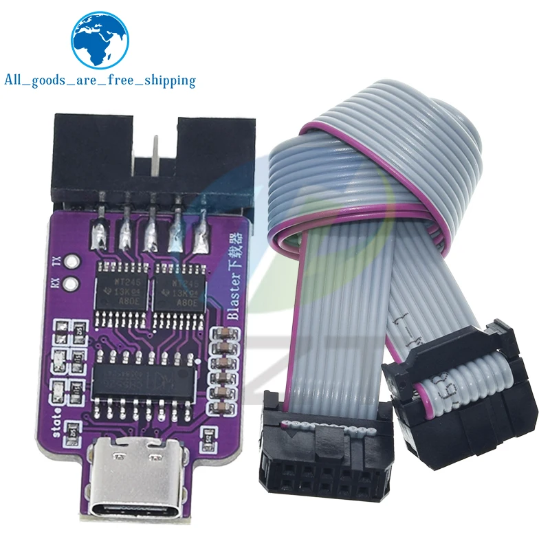 TZT DC 1,2 В-3,3 В Type-C USB Blaster Downloader для программатора ALTERA CPLD/FPGA JTAG Altera для Arduino