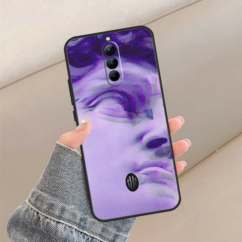 Vaporwave Aesthetic Plaster Statue Cover Coque Case For Nubia Red Magic 8S Pro Redmagic 8 Pro Plus 6S 7S 6 7 Pro 5S 6R 5G