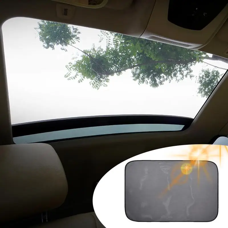 Car Sunroof Sunshade Cooling Heat Insulation Cover Windscreen Sun Shade Car Cover Sun Roof Visor Shade UV Protection Sunshade