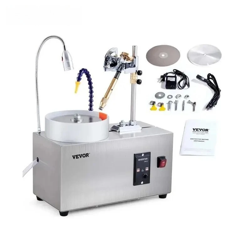

Gem Faceting Machine 180W Jade Grinding Polishing Machine 0-2980RPM Adjustable Rotating Speed Rock Jewel Angle Polisher