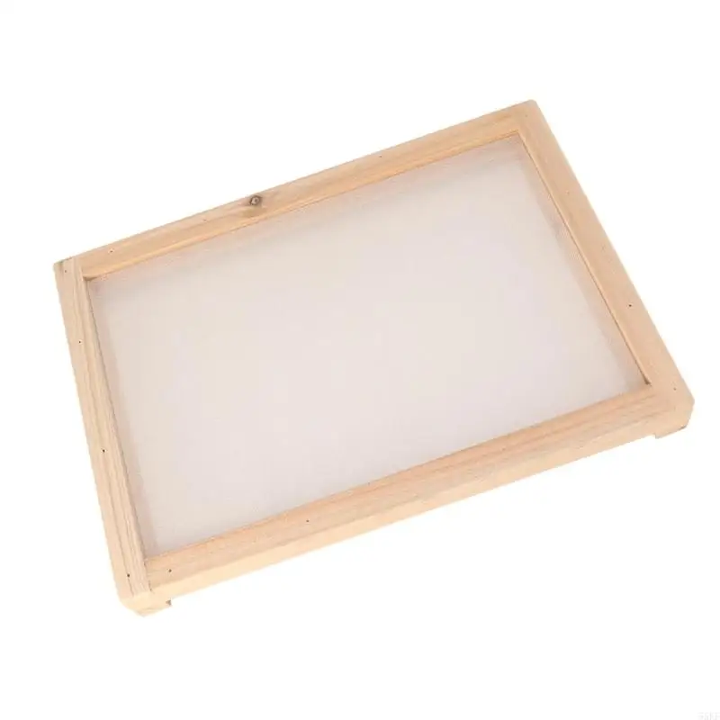 Craft Drying Tray with Fine Netting and Natural Frame, Raised Resting Place for Fragrant Making and Pottery Items 55KF