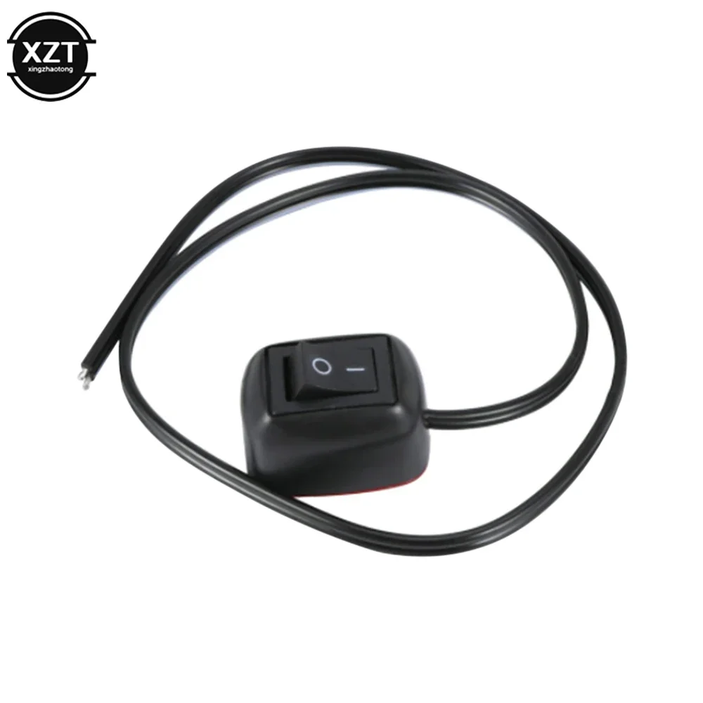 Interruptor Universal para coche, interruptor de palanca tipo pasta con Cable 60cm/100cm DC 12V para luces conducción a