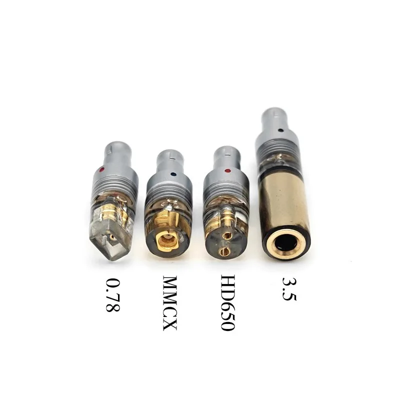 1 Pair HIFI 3.5MM 0.78MM Notch MMCX HD650/hd660 Female To HD800 HD800S/820 D1000 Earphone Headphone Adaptor Connector