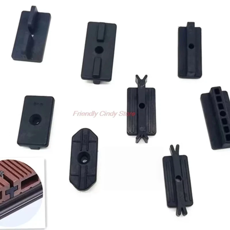 400Pcs  Composite Deck Clip Hidden Fixings Plastic T WPC Decking Outdoor Floor Clips