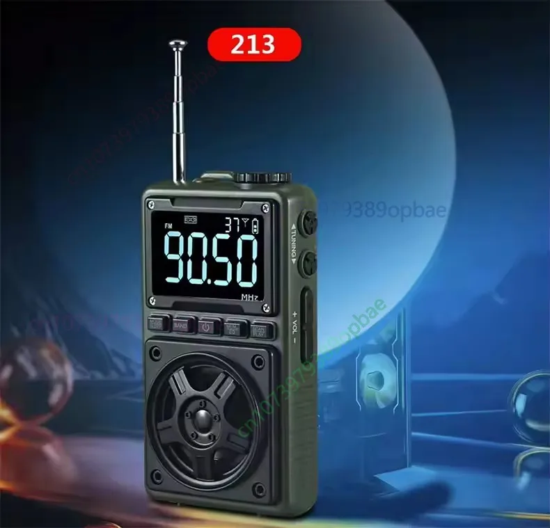 

For Degen 213 sound joy palm treasure lossless music TF card Bluetooth playback full-band stereo digital radio