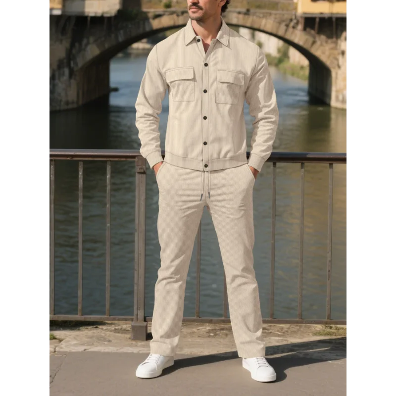 Herren-Cord-Zweiteiler, einfar – Corduroy Button Up Shirt Men Bewertung und Preis