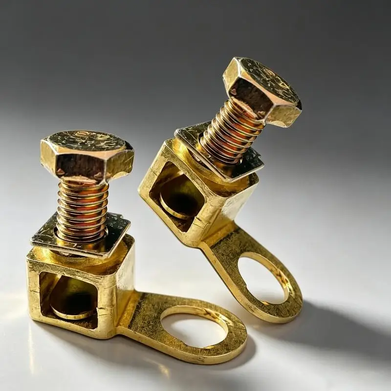 Brass Copper Wire Crimp Terminals Easy Install High Conductivity Agricultural Machinery Wiring Automotive Repair