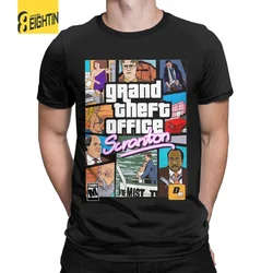 Grand Theft Office Scranton Men T Shirt The Office Fashion Tee Shirt Short Sleeve Round Collar T-Shirts Cotton New Arrival Tops