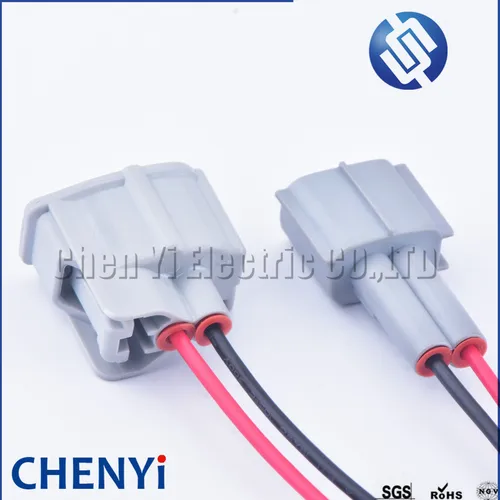 Imagen 2 del producto Conector de boquilla de inyector de combustible macho y hembra de 2 pines con cable para Toyata Corolla Camry RDX RAV4 6189-0611 90980-11875 Sumitomo