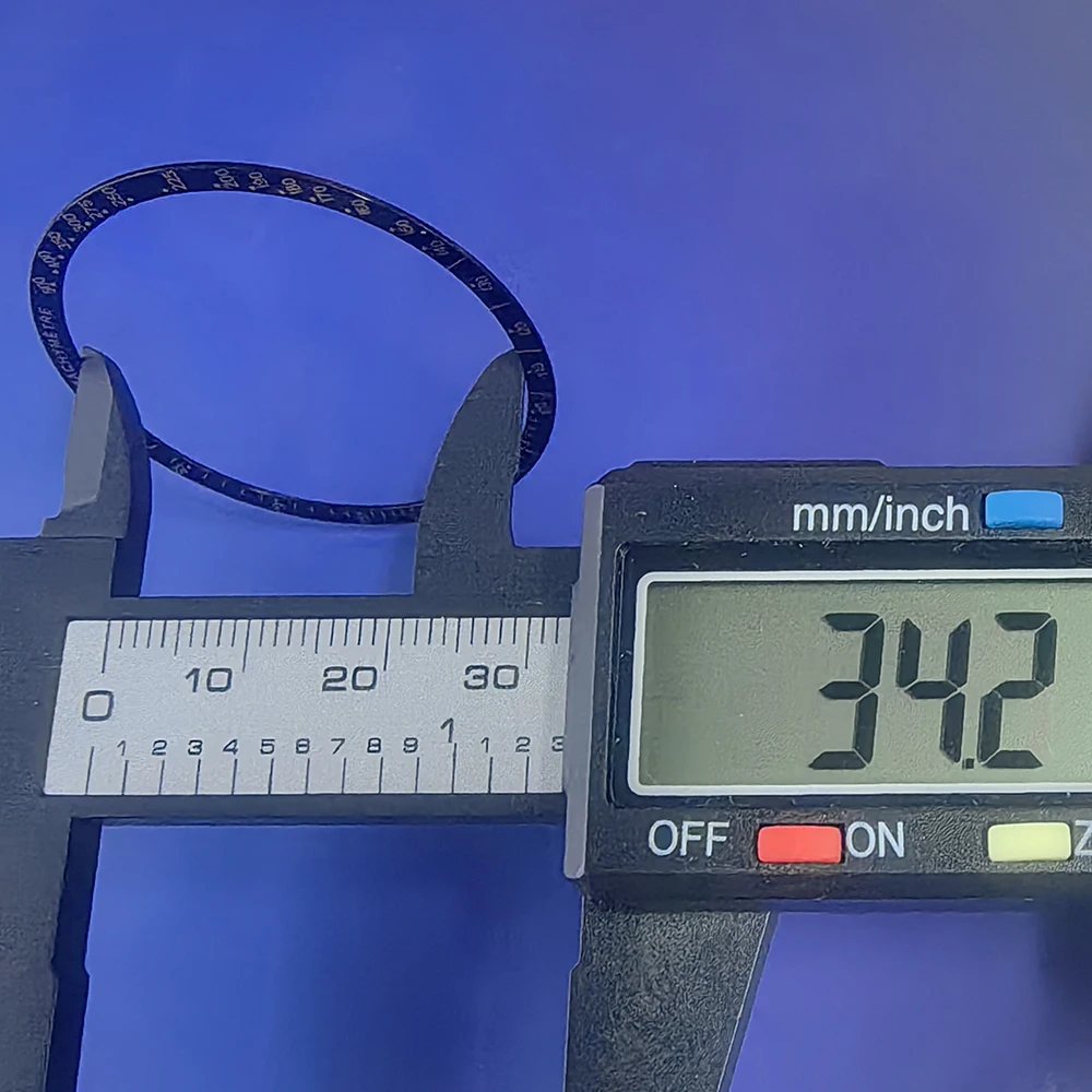 VK63 ساعة يد تعمل بالحركة إطار ألومنيوم مسطح 38.4*34.2 مللي متر استبدال أجزاء الساعة وتجميع علبة VK63 والصيانة