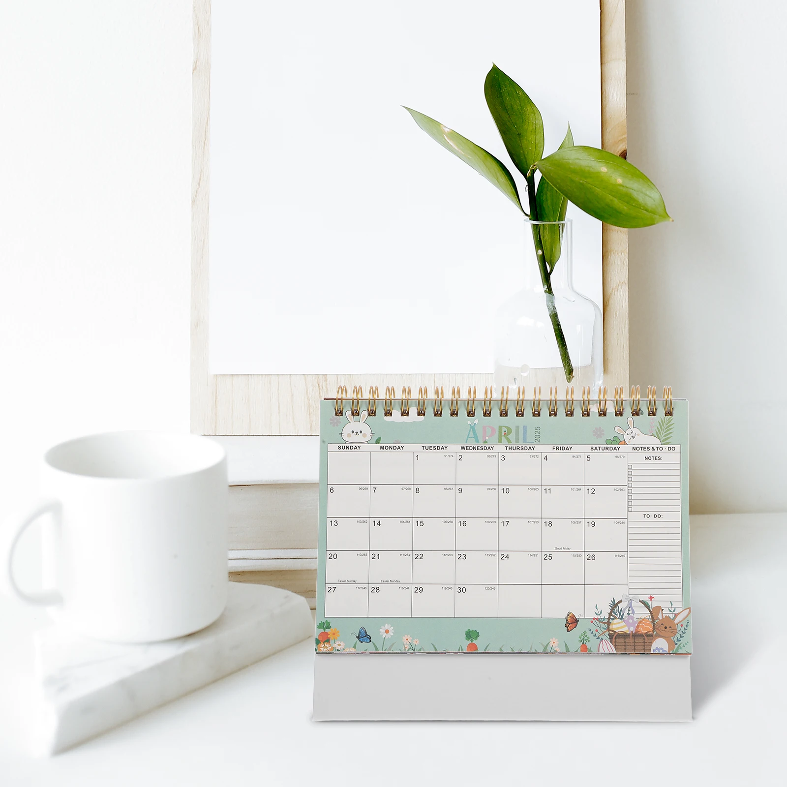 

2025 Desktop Calendar Paper Flip St Decor Planner Year Desk Calendars Modern Styling Long Term Planning Scheduling Metal