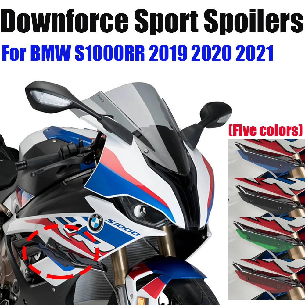

2019-2021 мотоциклетные боковые прижимные спортивные спойлеры, аэродинамический фиксированный обтекатель крыла, крышка крыла для BMW S1000RR S 1000RR