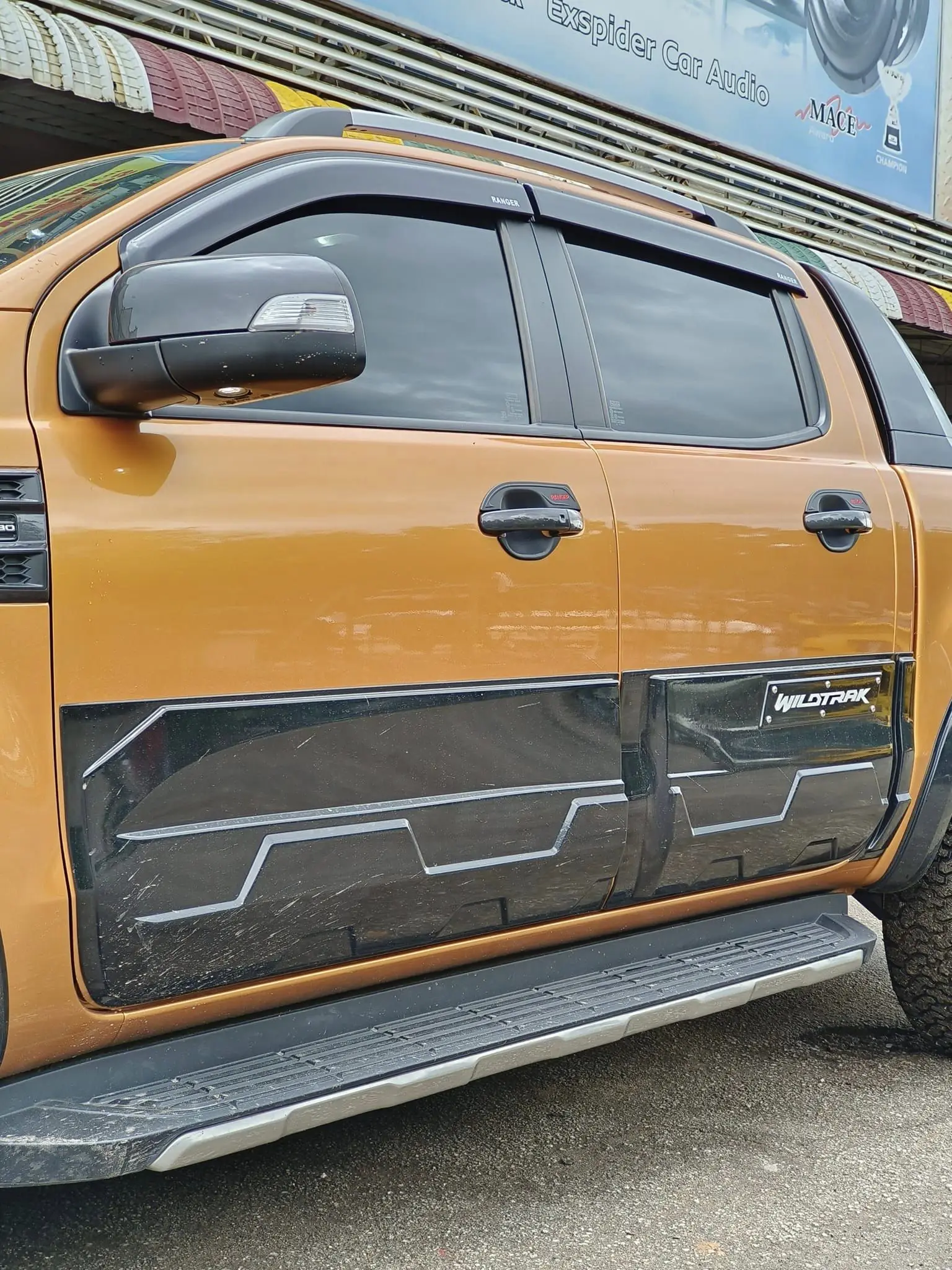 Seitentür schutz Verkleidung Karosserie verkleidung Forms chutz für Ford Ranger Wildtrak 2014-2017 t6 t7 t8 xtl xls begrenztes Autozubehör – Detail 9