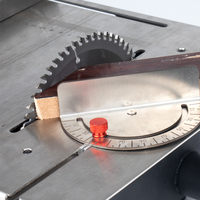 1200W stainless steel woodworking decorative table saw upgraded with angle ruler and adjustable backing