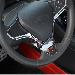 Car Chrome Steering Wheel shiny Cover Trim Sticker for Chevrolet Cruze 2016 2017 2018  Car Accessories