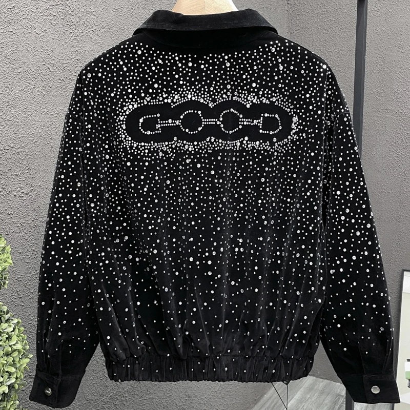 

Куртки GOODBRAND в американском стиле, зимние повседневные куртки высокого качества, вельветовая куртка с бриллиантами, пальто для мужчин и женщин