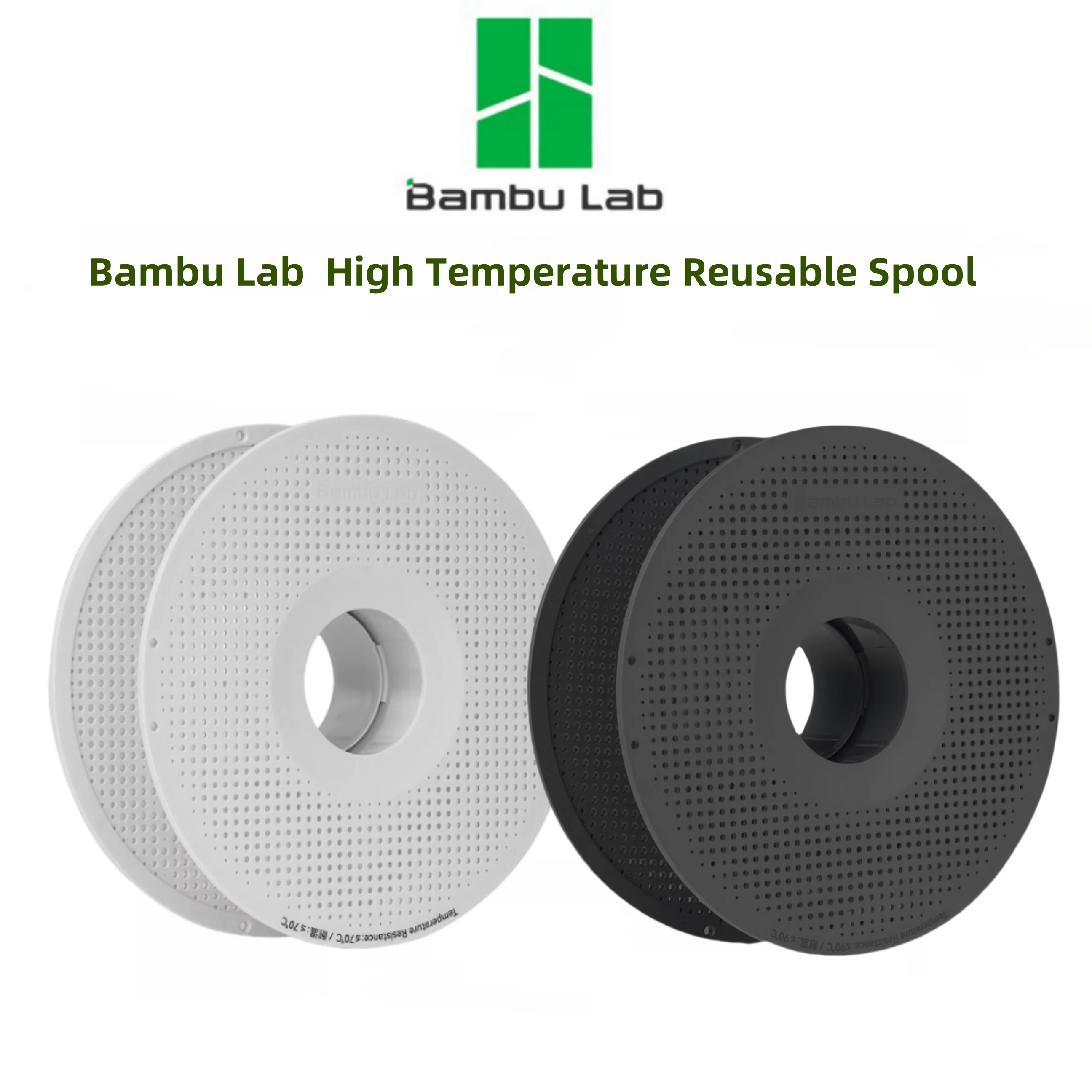 Bambu Lab 3D printer High Temperature Material Rack Reusable Spool Filament Compatibility: ABS, ASA, PA6-GF, ABS-GF, PAHT-CF etc