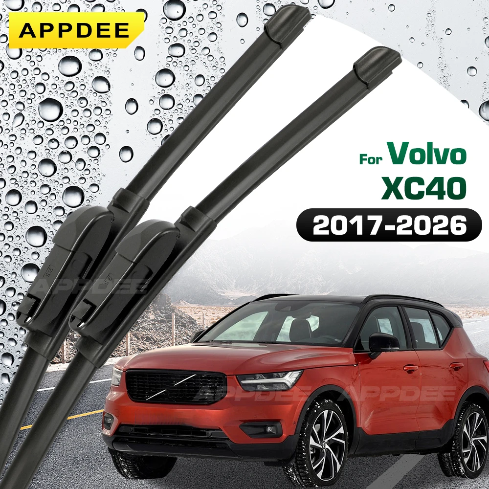 

Комплект щеток переднего стеклоочистителя из силикона и резины для Volvo XC40 2017-2024, щетка для лобового стекла 24 "+ 20"