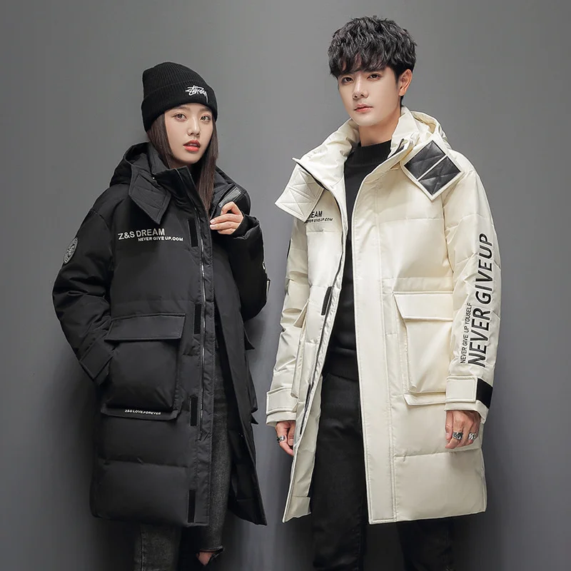 2023 Winter Jacket Mens Coat Down for Men and Women Clothing Male Trend Thick Warm Hooded s Couples Abrigos FCY