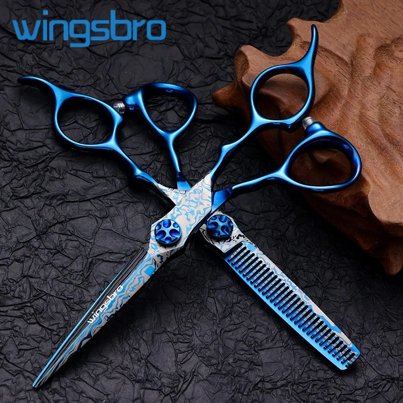 

Professional Hairdressing Scissors Salon 6.5 inch Barber Haircut Scissors Thinning Shear Hairdresser Hair Cutting Tool