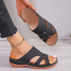 Women Slippers 2024 Summer Soft Bottom Shoes for Women Luxury Sandals Summer Fashion Casual Outdoor Slippers Zapatos De Mujer