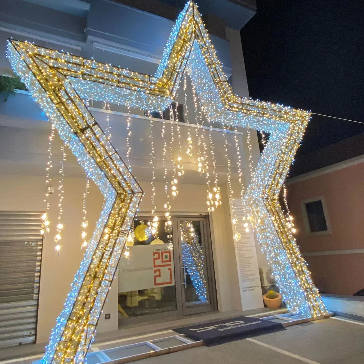 Large Led Christmas Star Outdoor Holiday Decoration