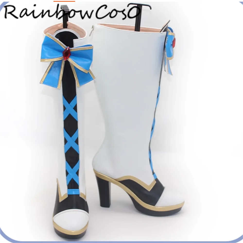 Oguri Cap Umamusume Pretty Derby Scarpe Cosplay Stivali Gioco Anime Party Halloween RainbowCos0 W5320
