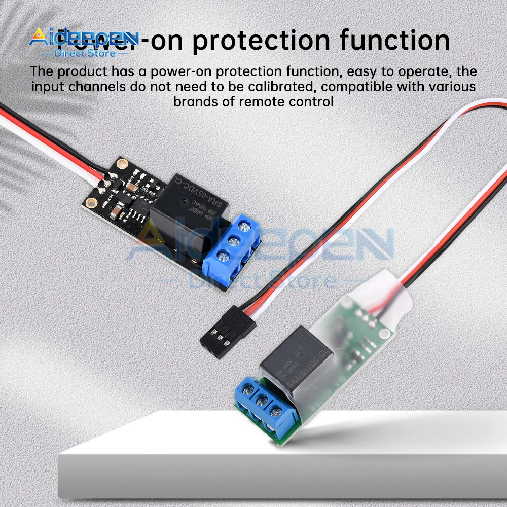 1CH High Current Remote Control Electronic Switch 5V/12V Aerial Model Plant Protection RC Drone Water Pump PWM Signal Control