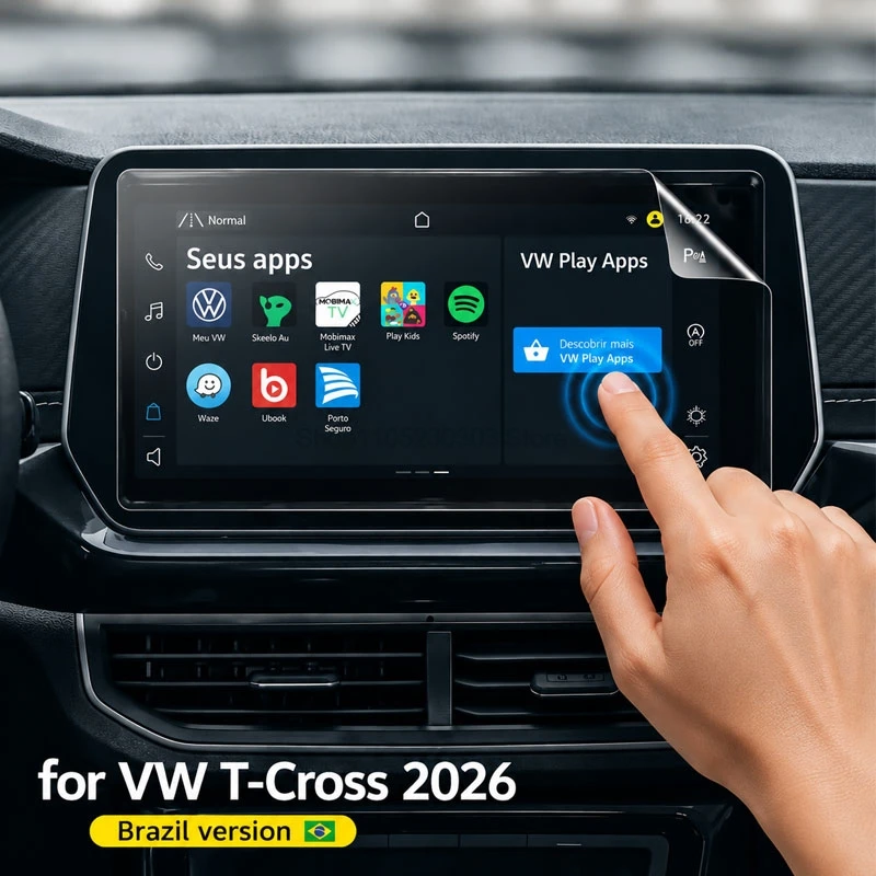 PET screen protector For Volkswagen T-Cross 2025 2026 10 inch Car Infotainment navigation T-Cross accessories brazil version
