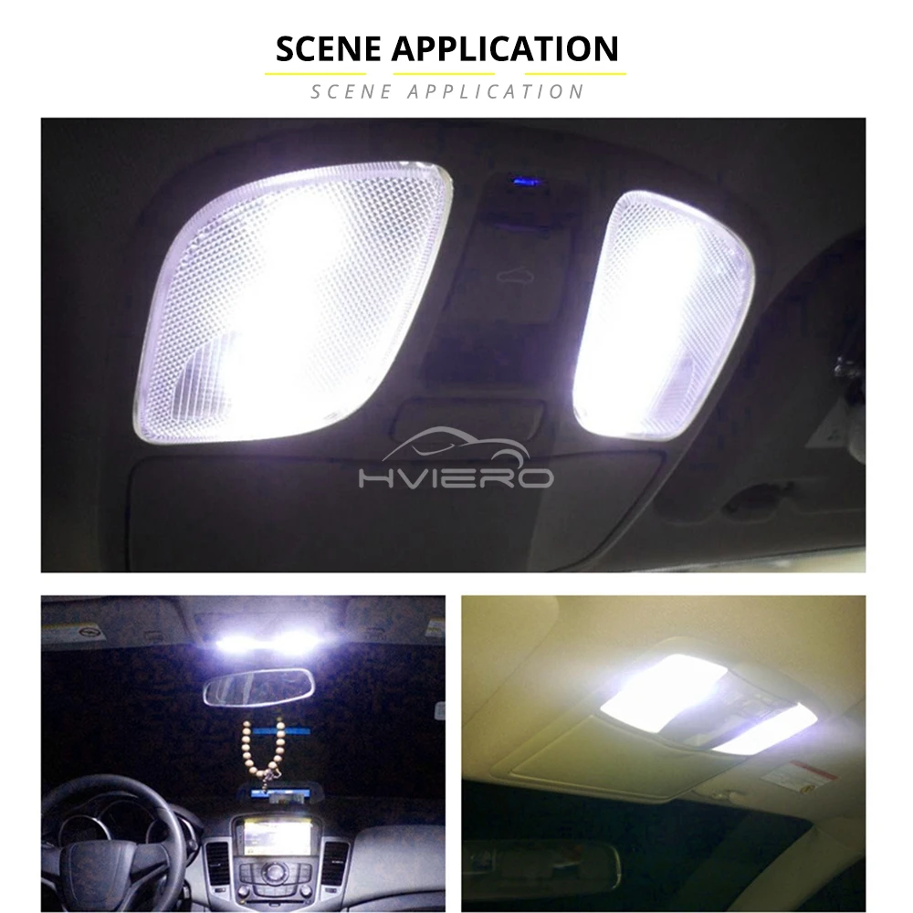 2/10 T10 3030 3SMD Car Interior Reading Dome Lamp Led W5W Reverse License Plate Light Brake Trunk Bulb 12V Clearance Turn Signal