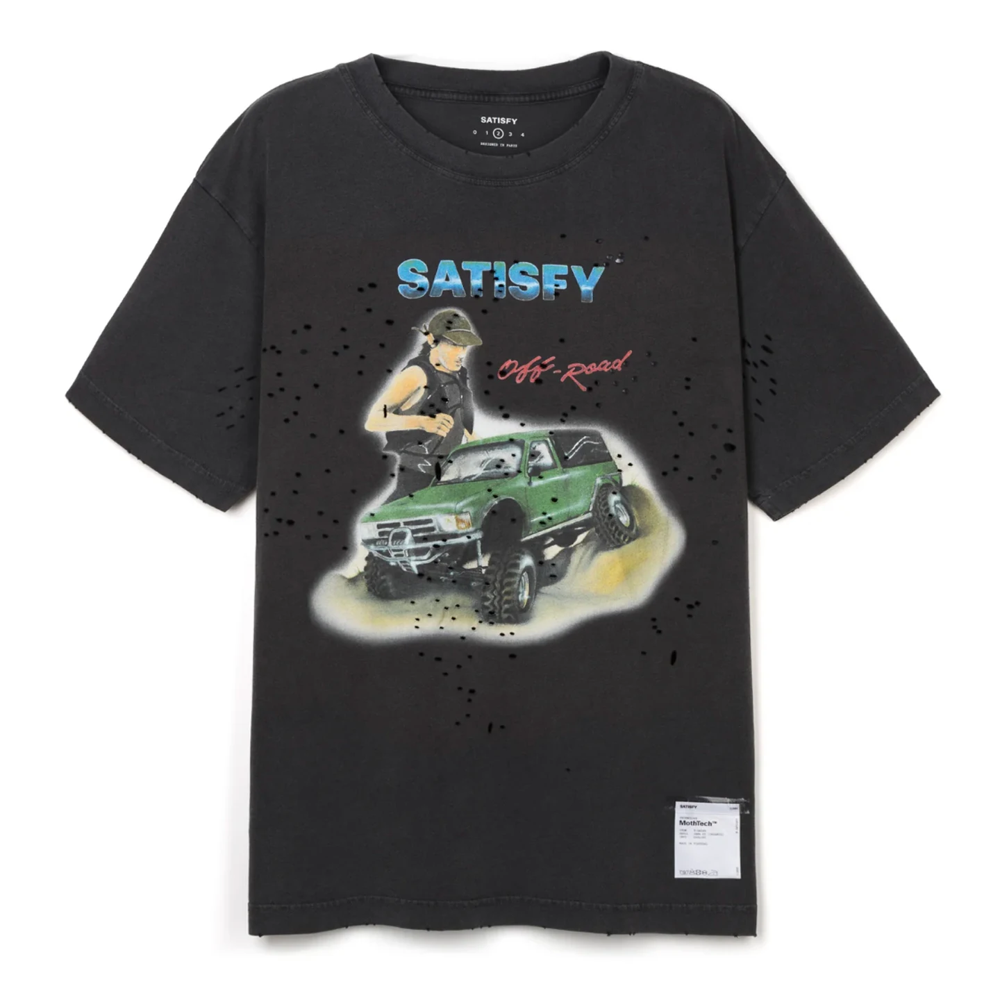

MothTech Running ort Sve T-irt round Ne Print Worn Off-Road Cotton Breathable Sport Sle for Youth And Adults