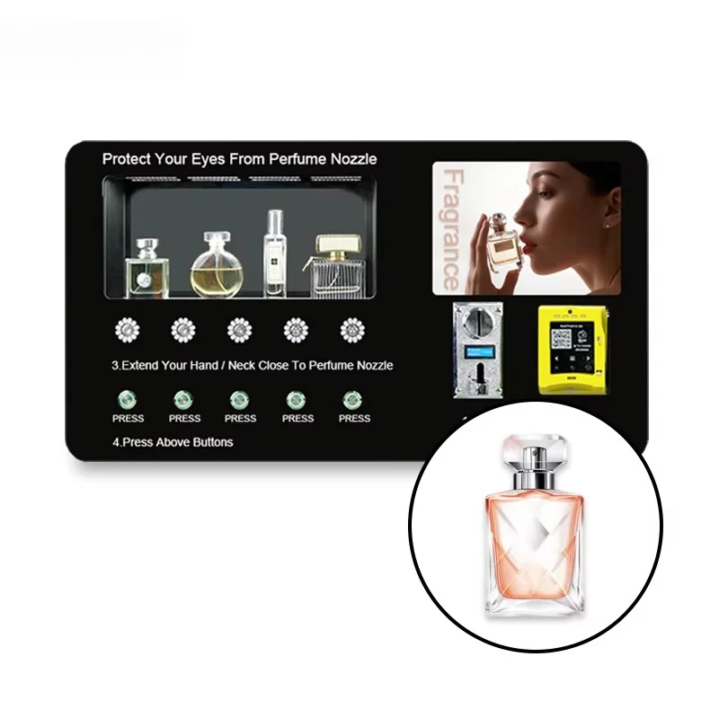 

24H Smart Self Automatic Perfume Dispenser Customized Small Cologne Vending Machine Desktop Wall Mounted Spray Commercial Grade