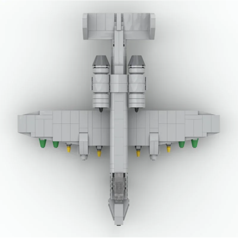 طائرة Moc اللبنات A-10 الصاعقة II 1:48 مقياس التكنولوجيا وحدات الطوب نموذج هدايا عيد الميلاد اللعب لتقوم بها بنفسك مجموعات الجمعية #4