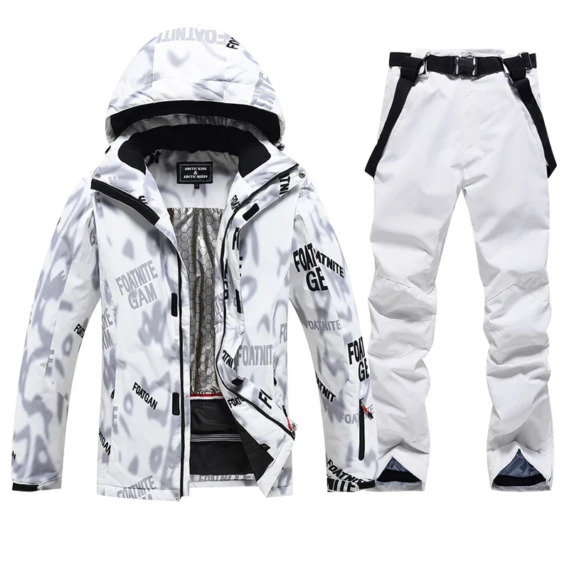 

Лыжный костюм для мужчин, зимние теплые водонепроницаемые спортивные зимние куртки и брюки для спорта на открытом воздухе, мужские горячие лыжные экипировки, куртка для сноуборда, брюки