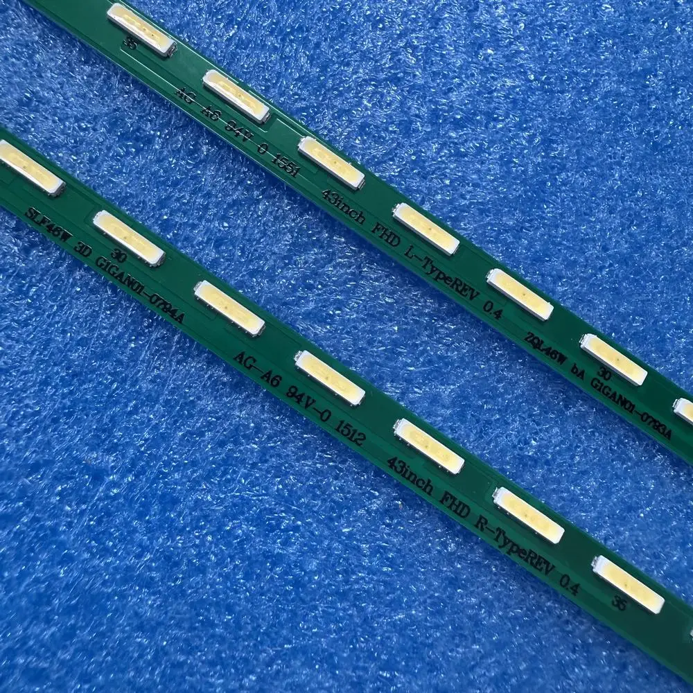2pcs/set LED Strip for 36LED 43LF541T 43LF5400 43LF5420 43LF5900 43LH5800 43UF9000 43LF5410 43LH5800 43UF6400 43UF6900 43LF5420