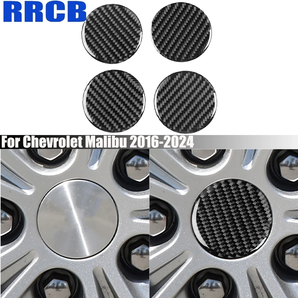 

Carbon Fiber Wheel Panel Decorative Car Accessories Exterior Interior Cover Trim Modified Sticker For Chevrolet Malibu 2016-2024